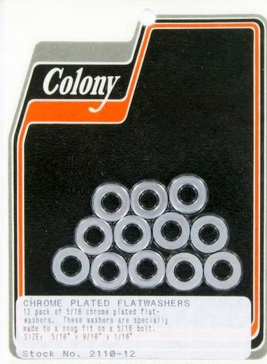 FLAT WASHER CHROME PLATED